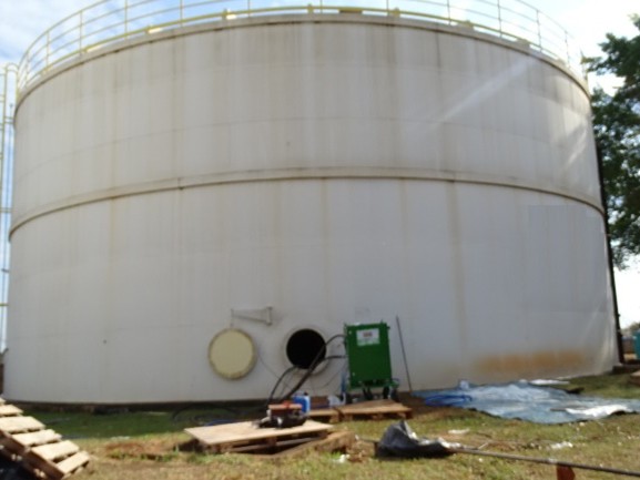 Reservatório metálico 2836m²